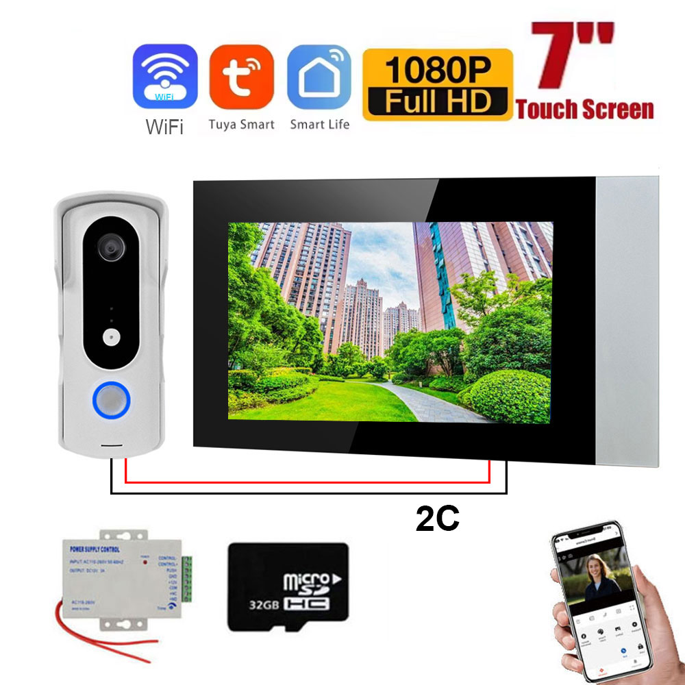 Smart Home Video Doorbell Enhanced Security With Smart Doorbell - 2 cables Smart Home Tuya Wifi