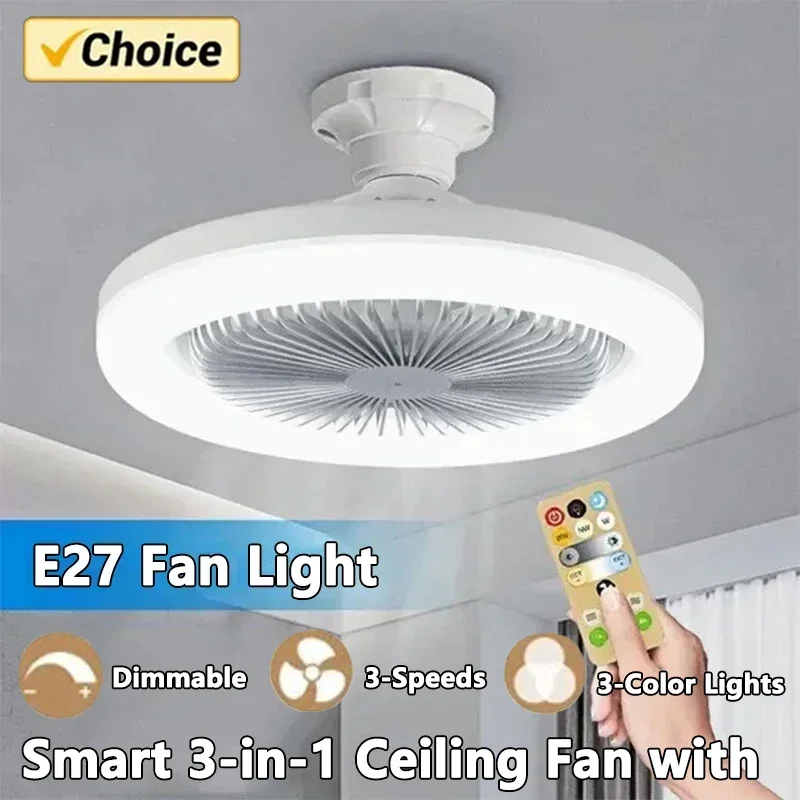 Smart Ceiling Fan - Ventilador de techo inteligente 3 en