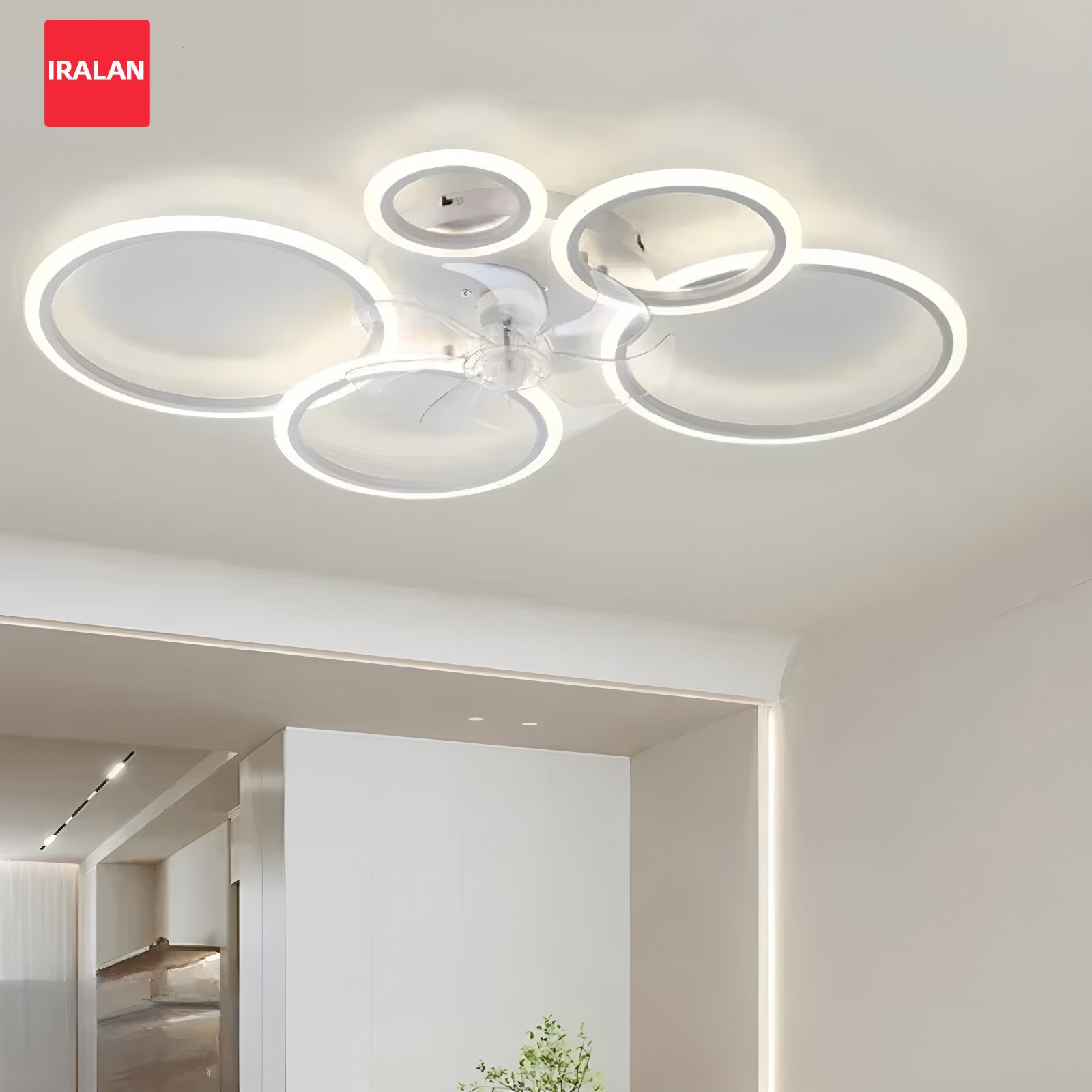 Smart Ceiling Fan - Ventilador de Techo con Anillo e