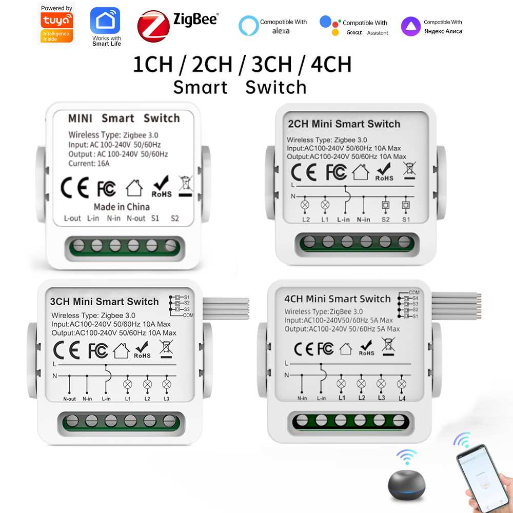 Smart Light Switch - Interruptor Inteligente Tuya Zigbee 3.0 de