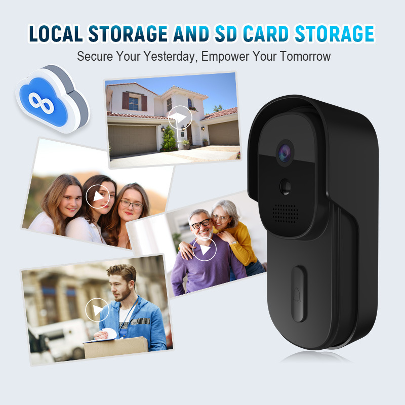 Smart Home Video Doorbell Enhanced Security With Smart Doorbell - Videoportero Tuya de 2MP, Impermeable, 1080P,
