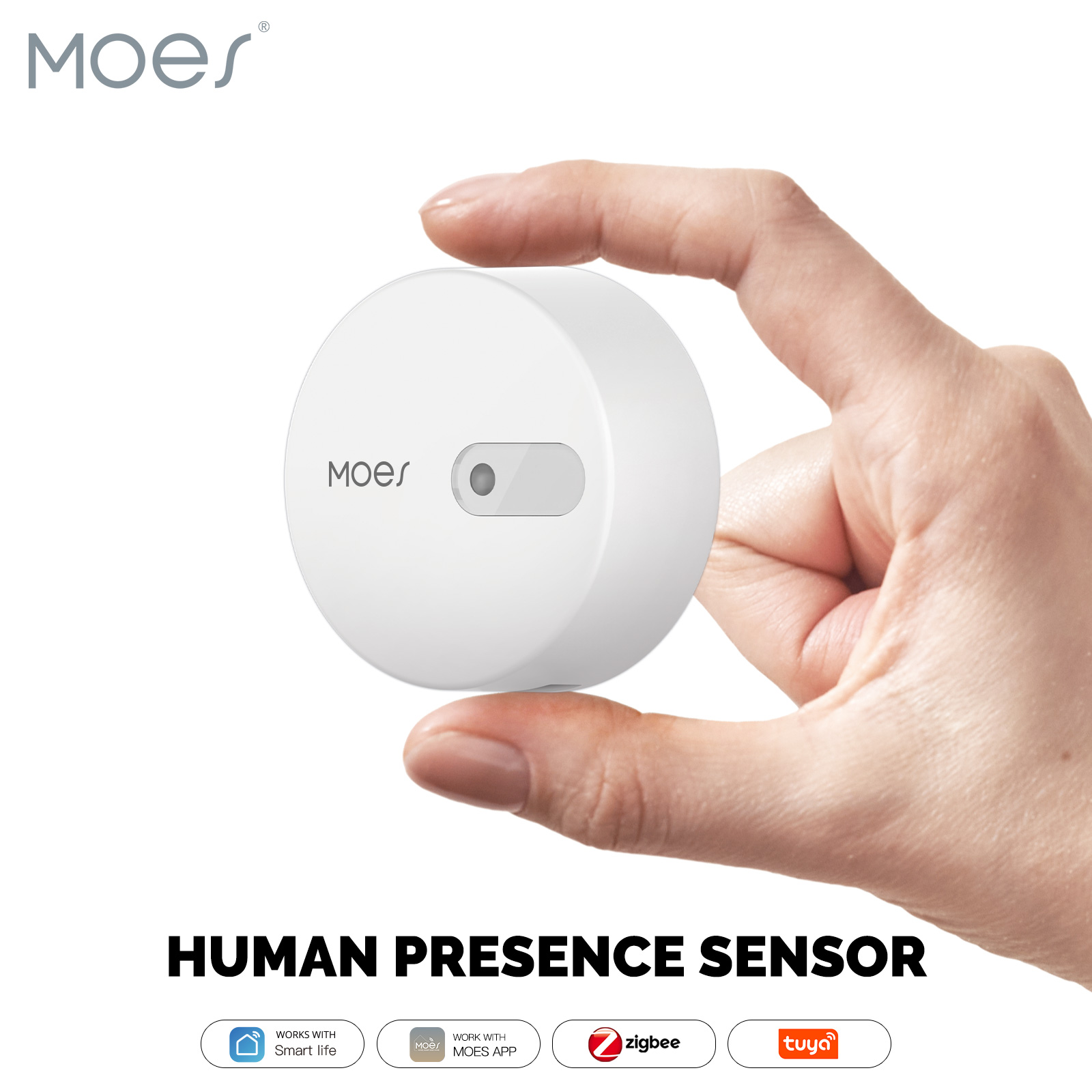 Smart Home Moes - MOES ZigBee-Sensor de presencia humana, Detector