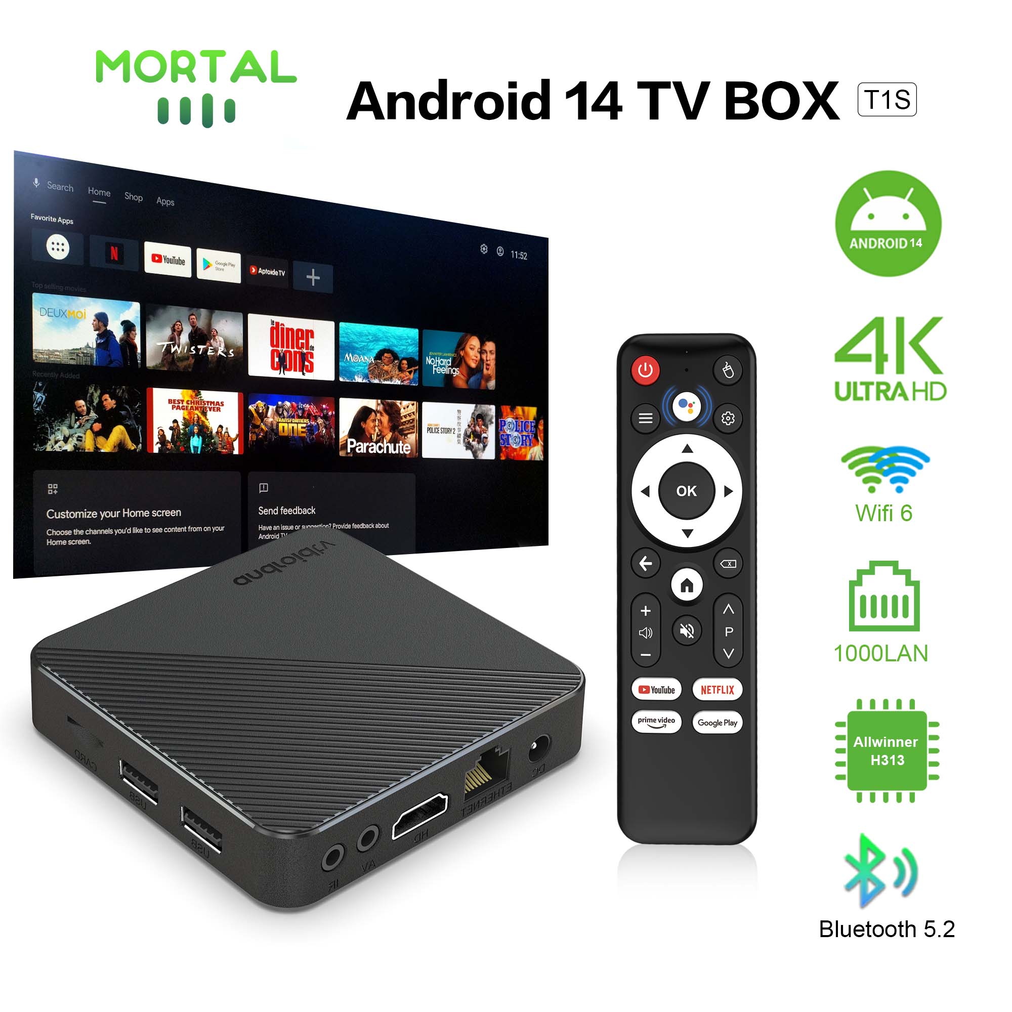 Smart Home Youtube - TV Box con sistema de cine