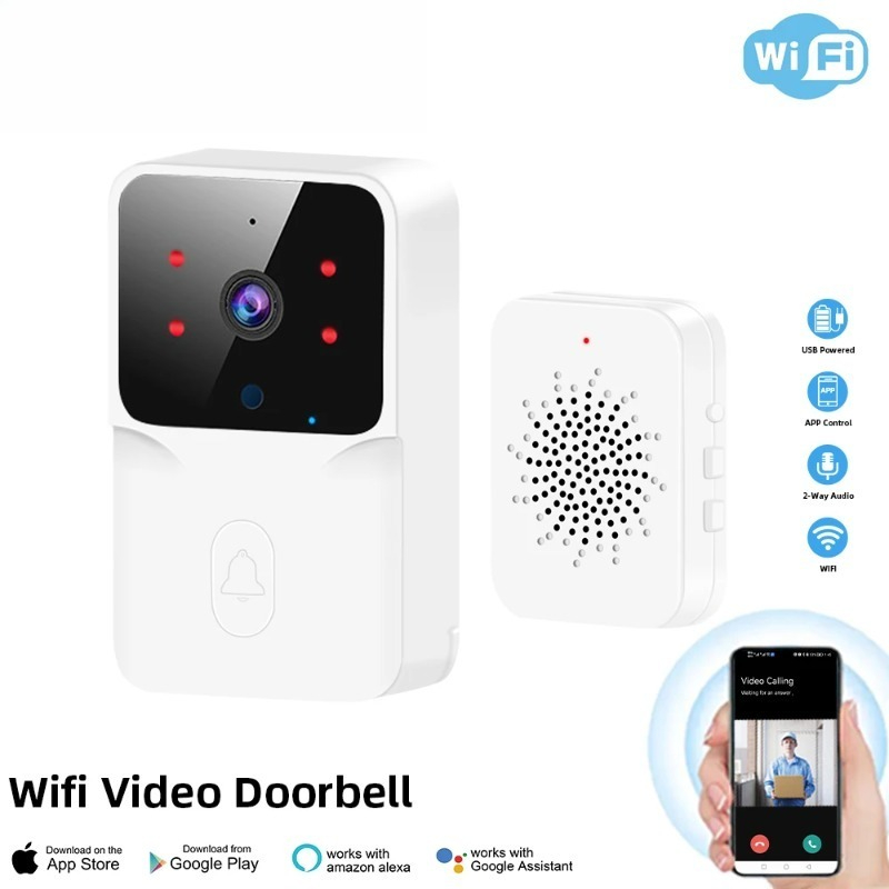 Smart Home Video Doorbell Enhanced Security With Smart Doorbell - dispositivo portería inalámbrico cámara hd alarma
