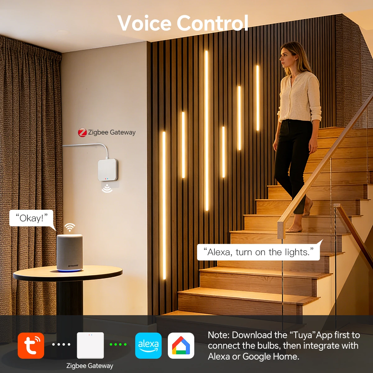 Tira de Luces LED COB Intelige - Smart Home Youtube reseña y precio