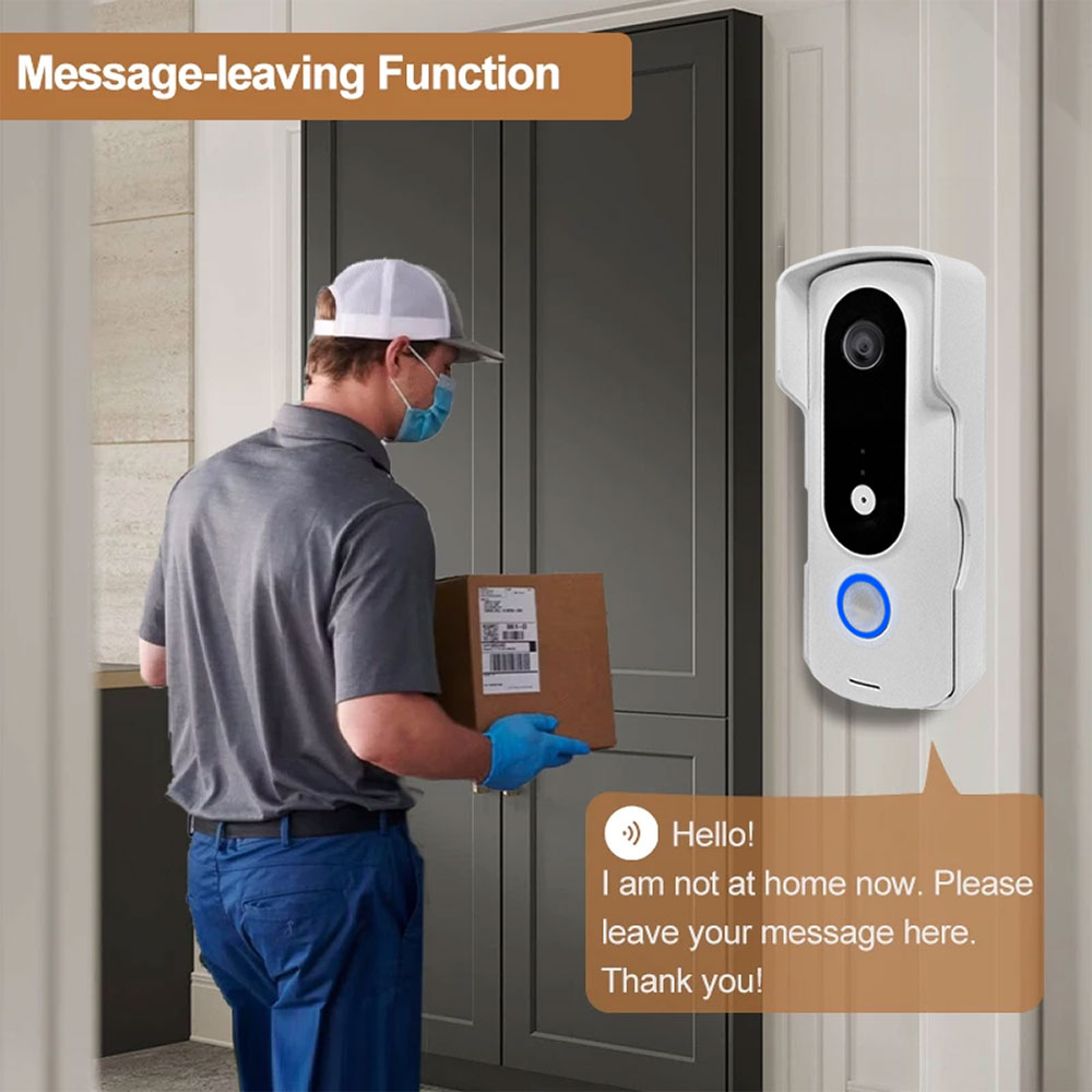 2 cables Smart Home Tuya Wifi  - Smart Home Video Doorbell Enhanced Security With Smart Doorbell reseña y precio