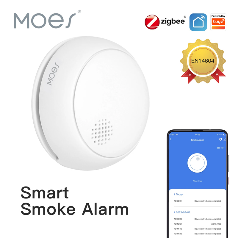Detector de Humo Inalámbrico I - Smart Home Moes reseña y precio