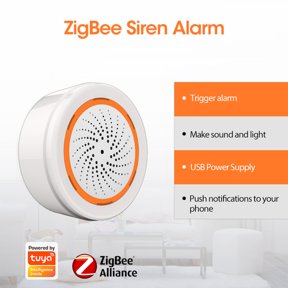 Coolcam-alarma de sirena intel - Smart Home Gira reseña y precio