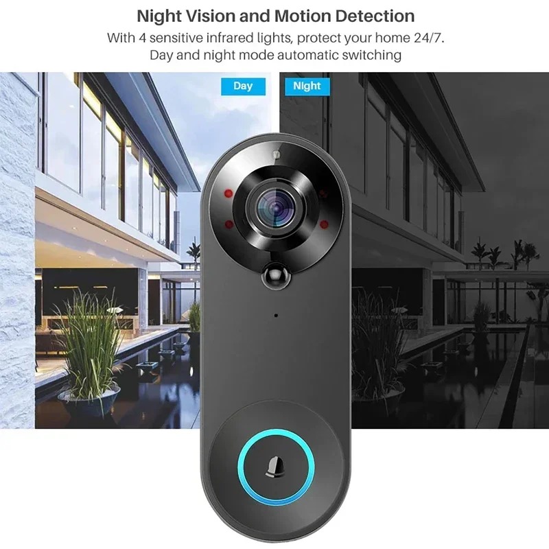 Timbre inalámbrico inteligente - Smart Home Video Doorbell Enhanced Security With Smart Doorbell reseña y precio