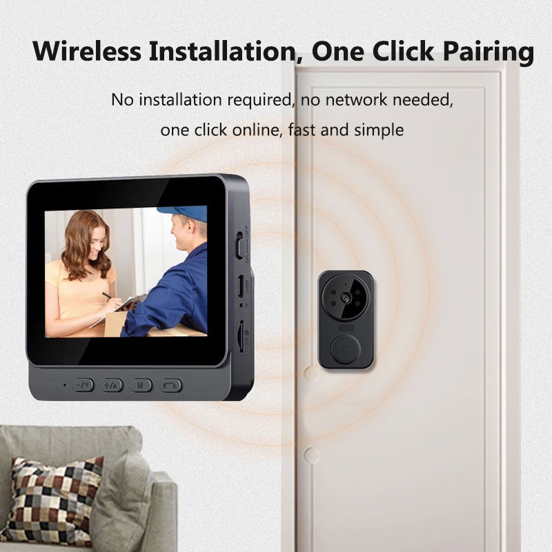 Timbre de vídeo inalámbrico Wi - Smart Home Video Doorbell Enhanced Security With Smart Doorbell reseña y precio