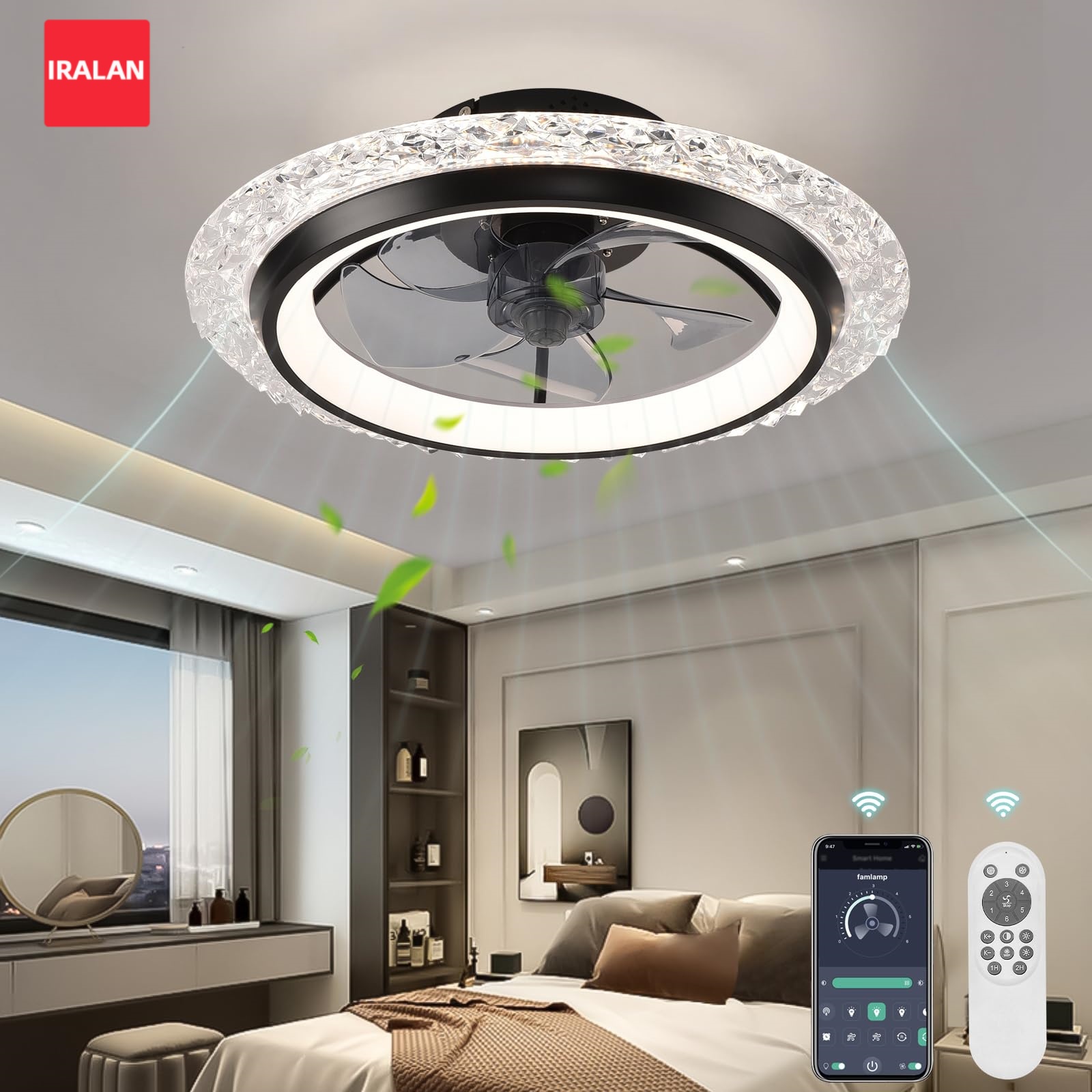 Lámpara de Techo LED Redonda I - Smart Ceiling Fan reseña y precio