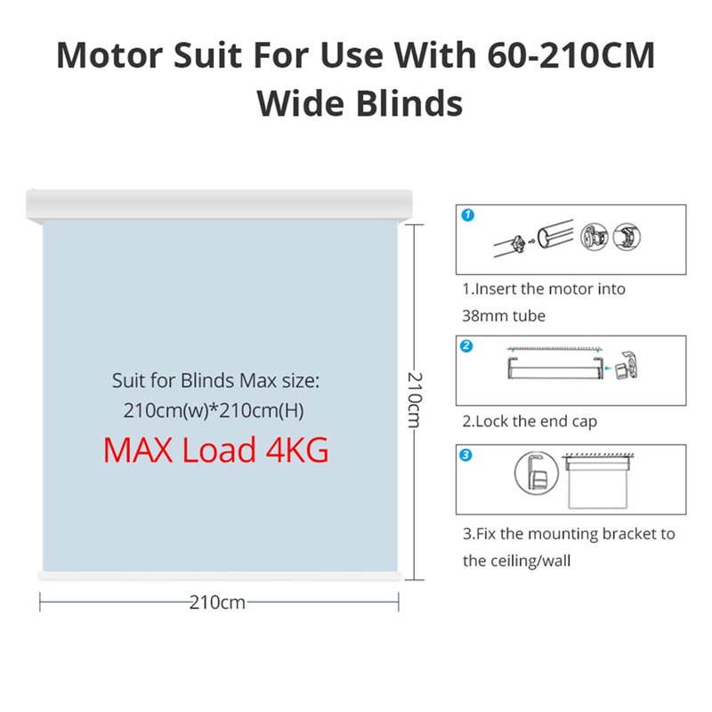 [NEWA76K!】 Motor para persiana - Smart Home Youtube reseña y precio