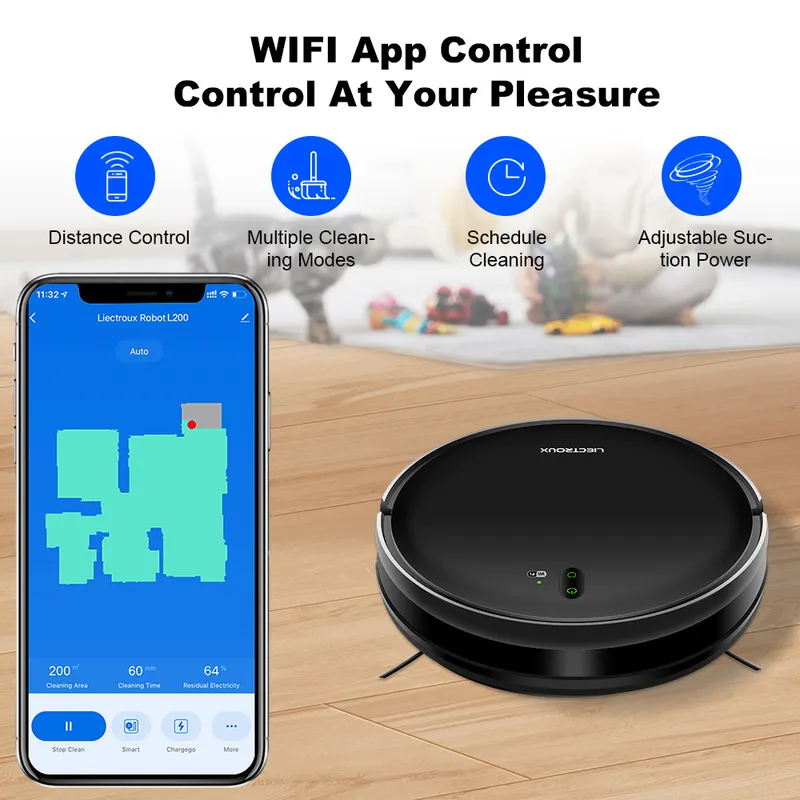 Aspiradora Robótica LIECTROUX  - Smart Home Robot reseña y precio