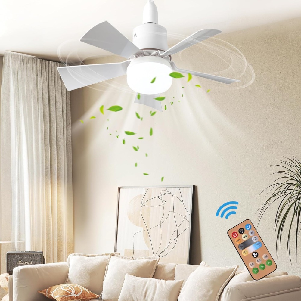 Ventilador de techo LED con lu - Smart Ceiling Fan reseña y precio