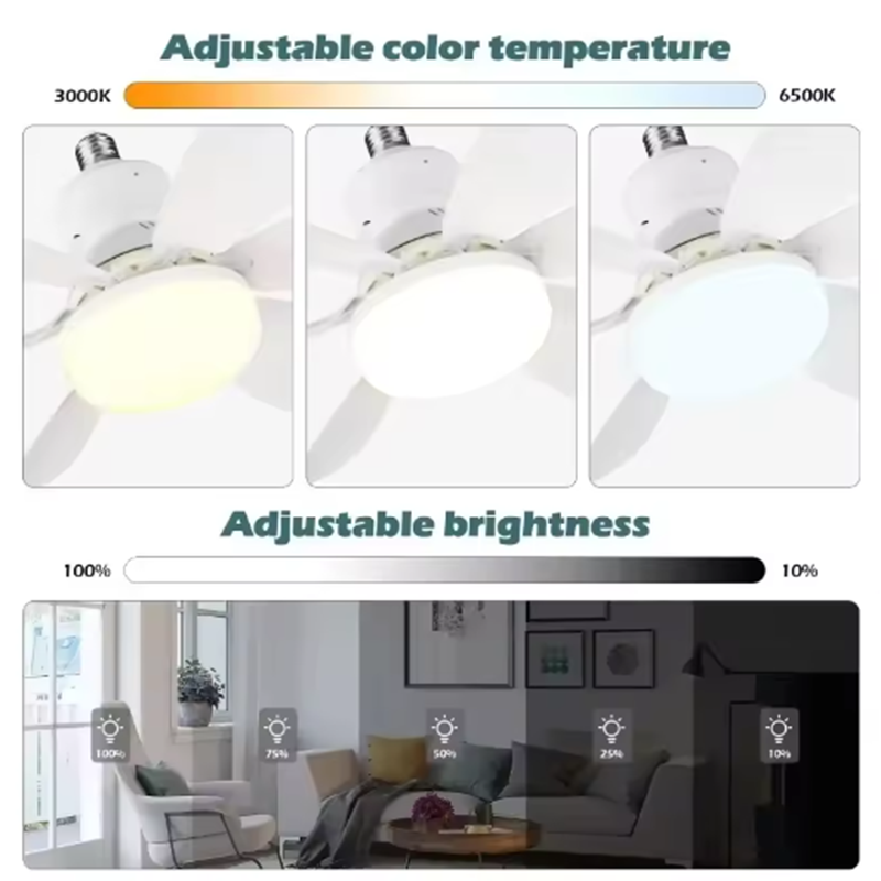 Ventilador de Techo LED E27 20 - Smart Ceiling Fan reseña y precio