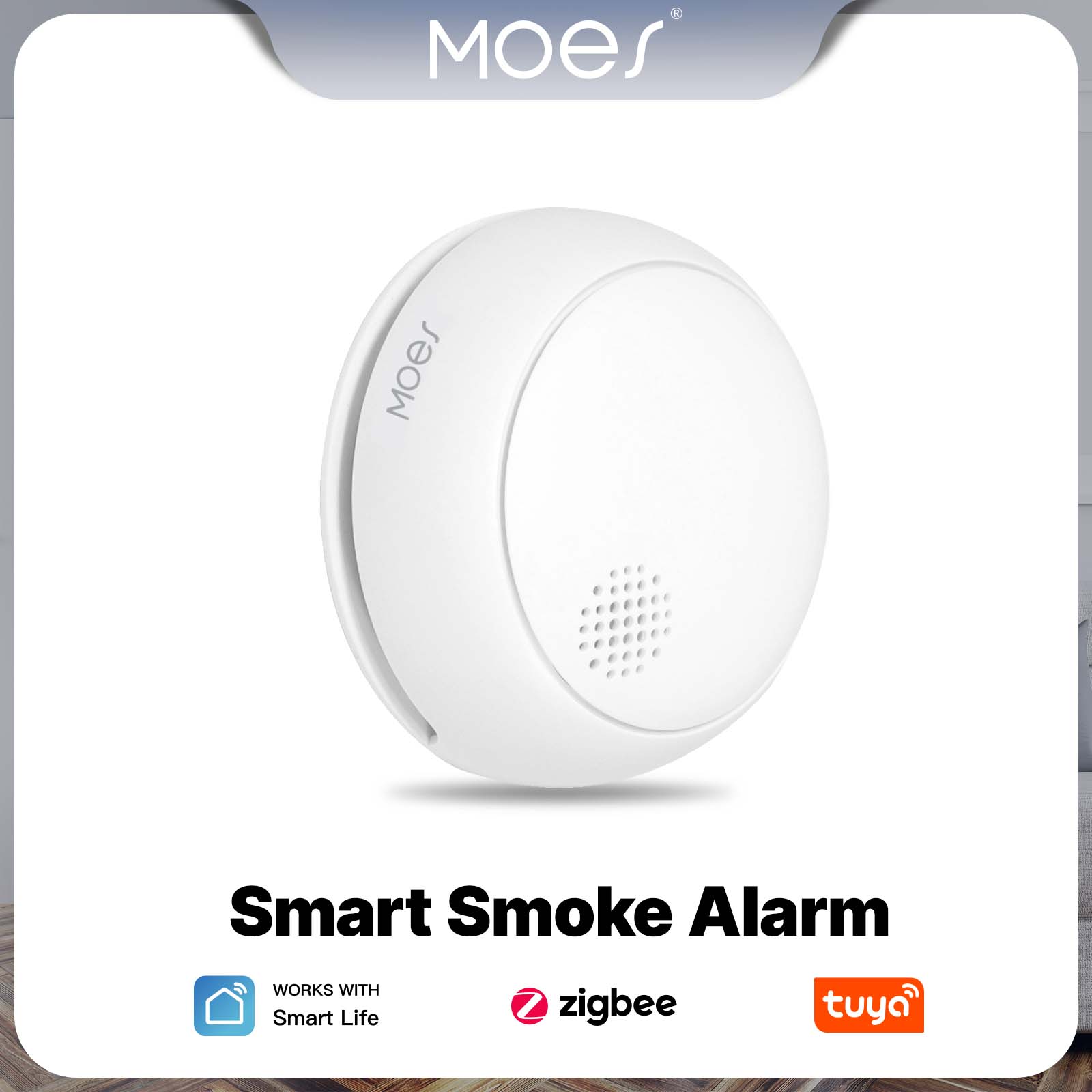 MOES ZigBee-Detector de alarma - Smart Home Moes reseña y precio
